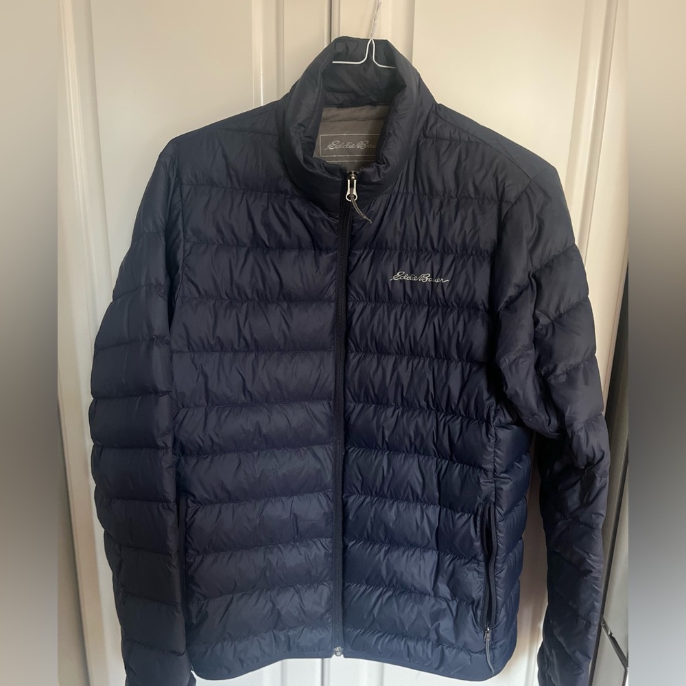 Eddie Bauer Men's Dark Blue Puffer Jacket